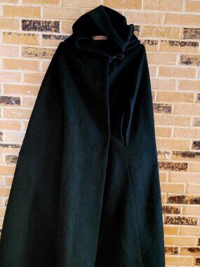 Vintage Queen of Capes Wool Full Length Cape